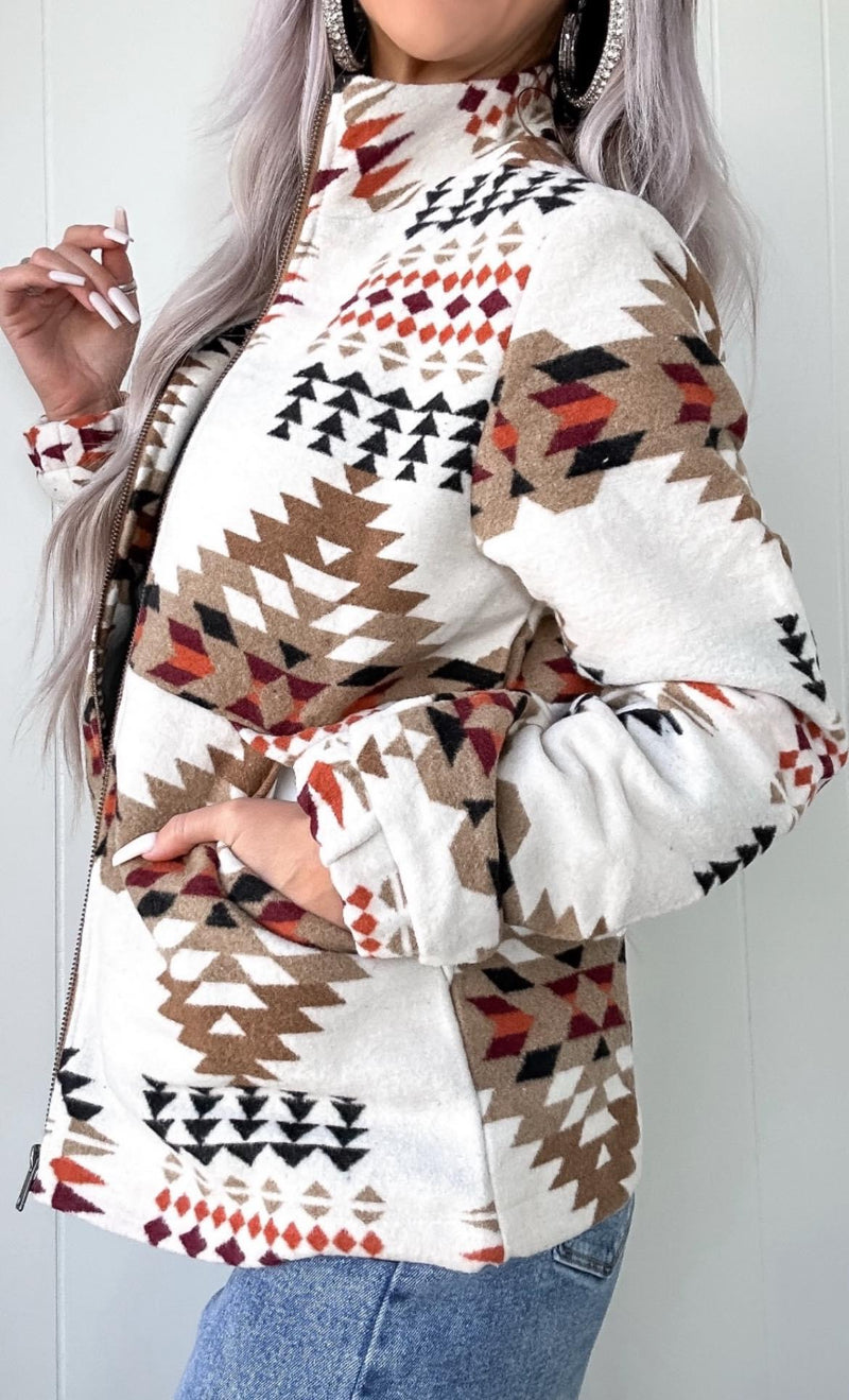 Aztec Zip Up Jacket