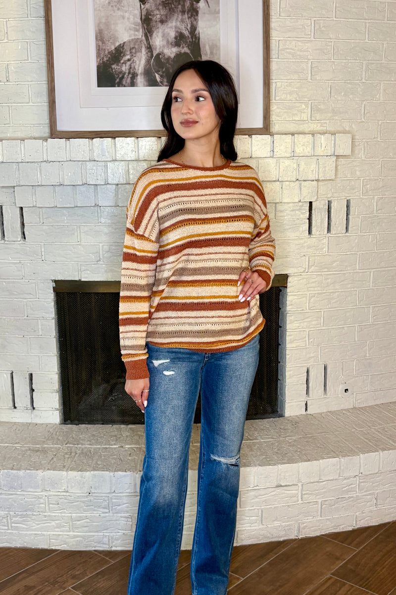 Striped Knit Sweater