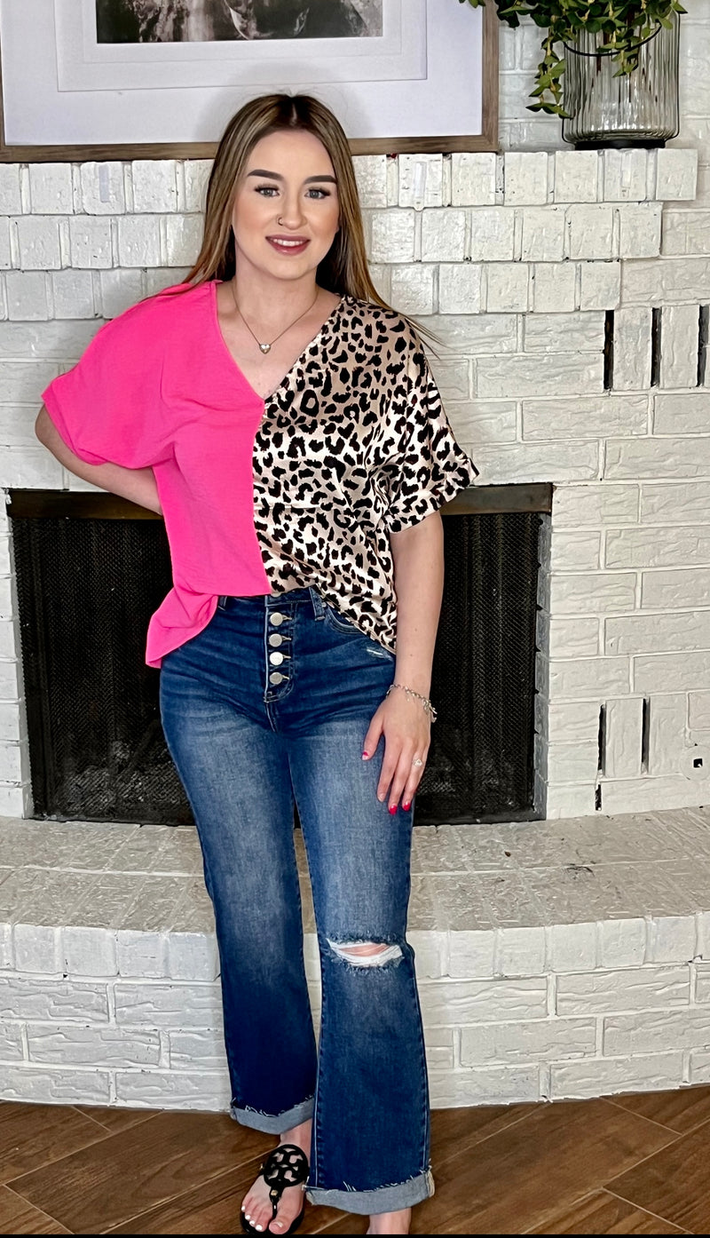 Leopard Short Sleeve Top