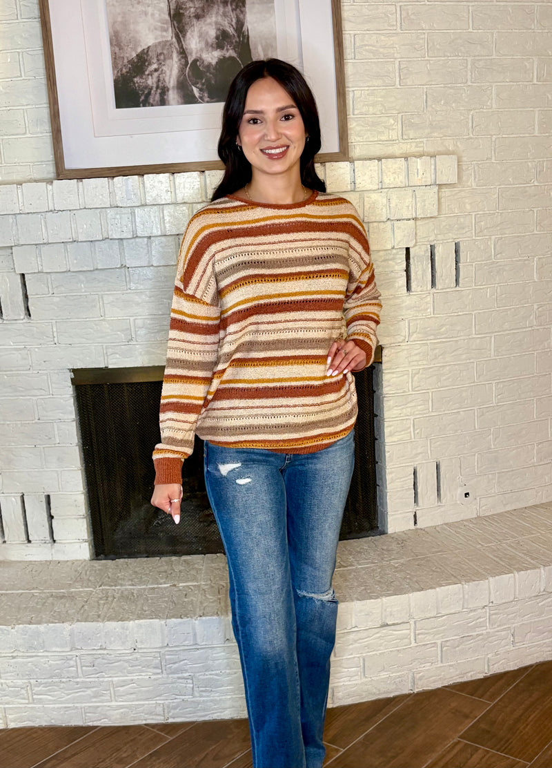Striped Knit Sweater