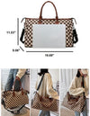 Checkered Duffle Bag