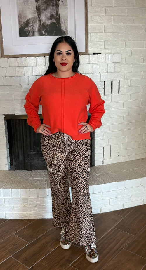 Made For Me Sweater (burnt orange)