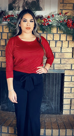 Dolman Sleeve Round Neck Top