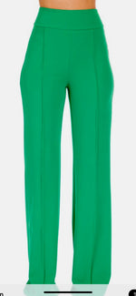 Perfect Fit Solid Pants-Green