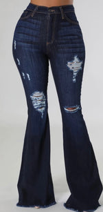 High Rise Bell Bottom Jeans