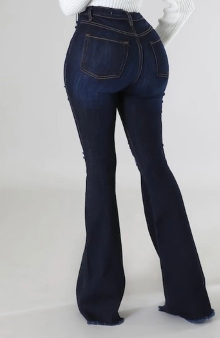 High Rise Bell Bottom Jeans