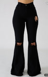 Black Bell Bottom Jeans