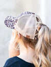 Leopard Ponytail Cap